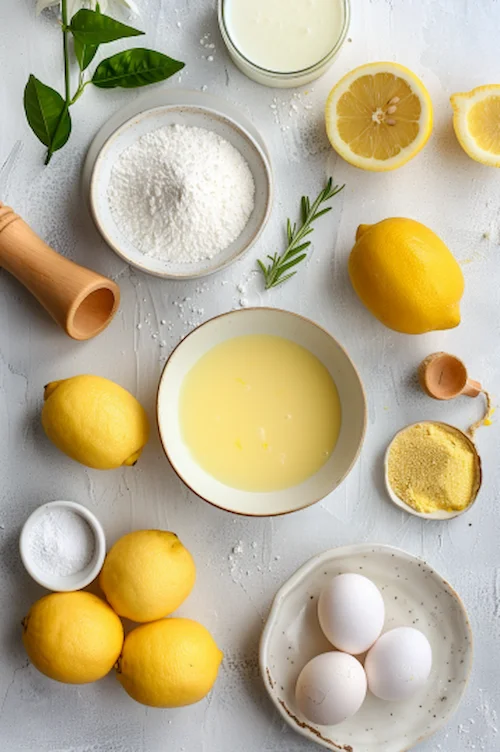 ingredientes Bizcocho de limón sin levadura