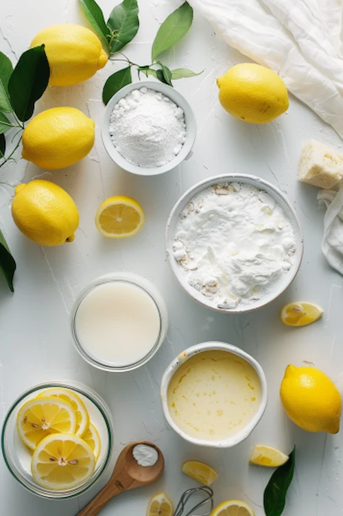 ingredientes Bizcocho de limón vegano