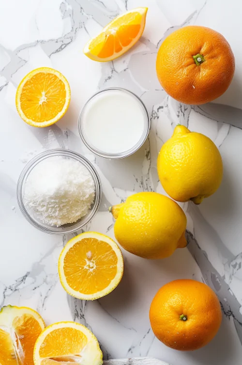 ingredientes Bizcocho de limón y naranja